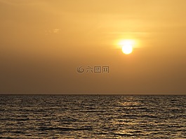 日落,圣玛尔塔,哥伦比亚