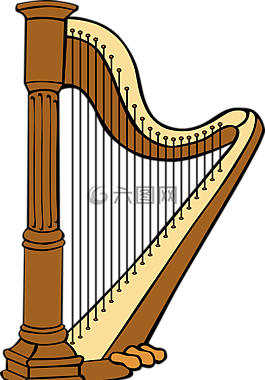 竖琴,仪器,音乐
