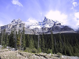 班夫,山,加拿大