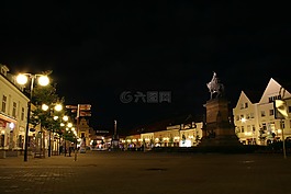 城市,夜,灯火