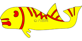 鱼,黄色,红色