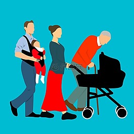 家庭,父亲,母亲