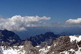 zugspitze,冰川,garmisch