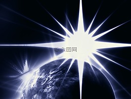 背景,所有,闪光