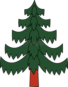 圣诞节,树,绿色