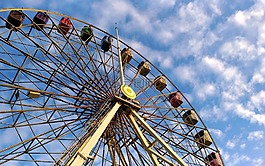 摩天輪,遊樂園,晴天