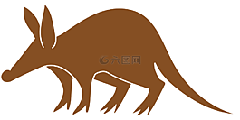 动物,aardvark,尾巴