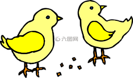 小鸡,婴儿,黄色