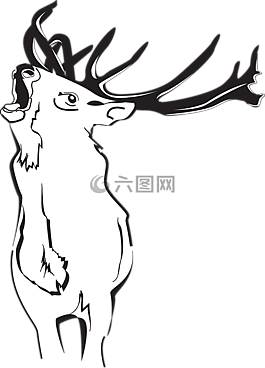 鹿,森林,响