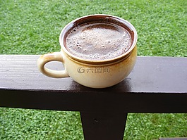一杯,咖啡,杯