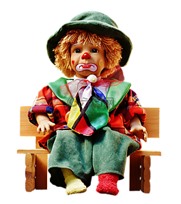 娃娃,小丑,悲伤