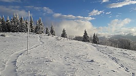 旅程,脚印,冬天