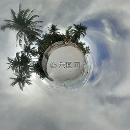 鱼眼,菲律宾,海滩