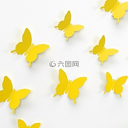 蝴蝶,墙,装饰