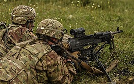 士兵,m240b机枪,共同意