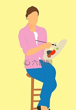 设计,艺术家,女性