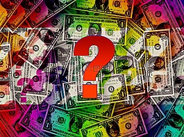 dollar,货币,问号