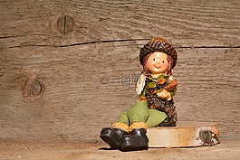 娃娃图,数字,holzfigur