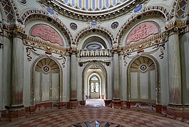 红色清真寺,schlossgarten,schwetzingen