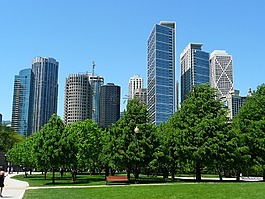 芝加哥,天际线,摩天楼