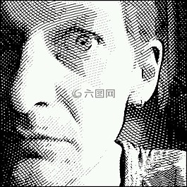 自我画像,男子,眼