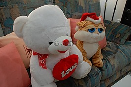 玩具熊,毛绒的玩具,玩具