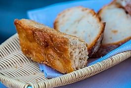 烘烤的,面包,食品