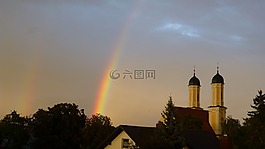 彩虹,雨,频谱