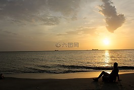 日落,圣,玛塔