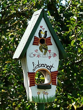 鸟舍,鸟进纸器,喂养