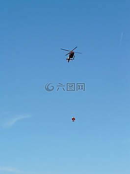 直升机,救援,山救援