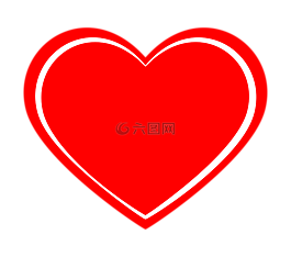 心,红色,元素