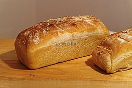 面包,甚至烤,白面包