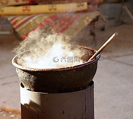 釜,铜,烟