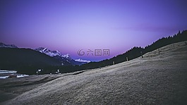 高原,山,小山