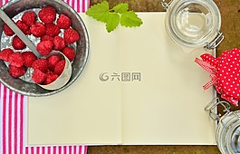 山莓,食谱书,覆盆子果酱