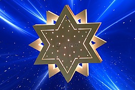 明星,木材的明星,照亮