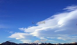 天空,山,云计算