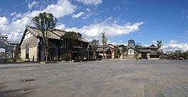 古镇,建筑,蓝天