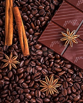 咖啡,巧克力,肉桂
