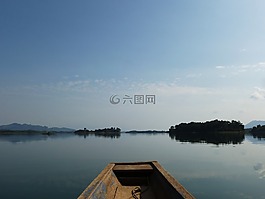老挝,湖,水