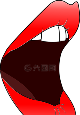 嘴唇,嘴里,女子