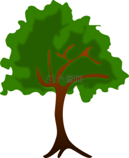 剪贴画,植物区系,自然