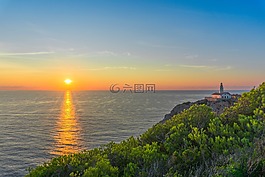 马洛卡,海,日出