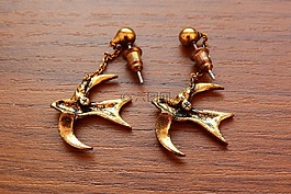 耳环,燕子,金耳环