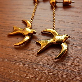 耳环,燕子,金耳环