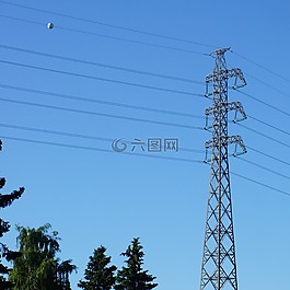 电源线,电力塔,电力供应