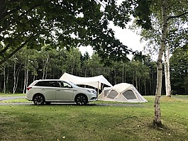 野营,帐篷,电动车