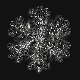 冰晶体,雪花,冰