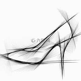 妇女的鞋子,鞋,段